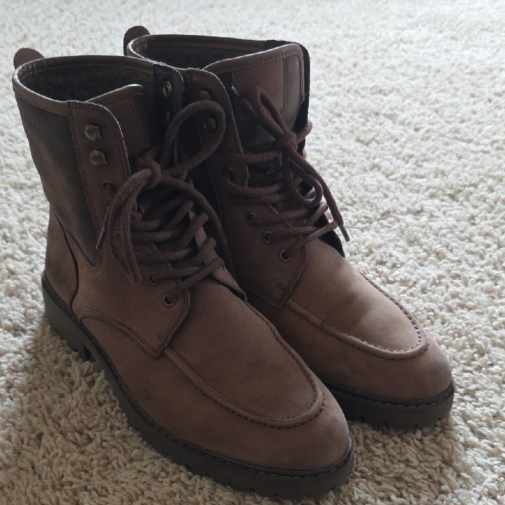 Franco Fortini  Forest Men's Brown Leather Boots Sz 11